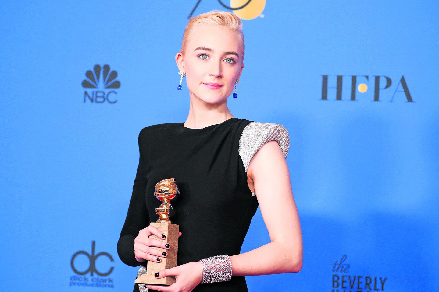 Už vaidmenį komedijoje „Boružėlė“ pernai S.Ronan pelnė Auksinį gaublį.<br>„Reuters“ / „Scanpix“ nuotr.