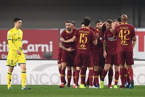 Italijos čempionate „Roma“ klubas pasismagino Veronoje