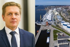 Uosto vadovas A. Vaitkus prakalbo: tikina apie paramą nežinojęs