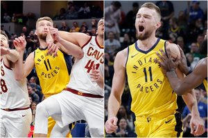 Taikliai atakavęs D. Sabonis vėl atliko dvigubą dviženklį – „Pacers“ šventė penktąją pergalę iš eilės