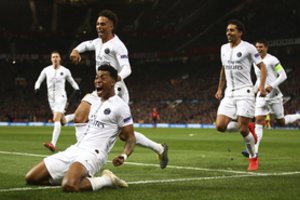 Čempionų lygoje – „Paris Saint-Germain“ triumfas Mančesteryje