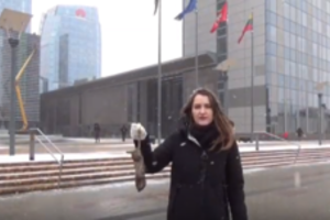 Konservatorės politinė reklama pribloškė: griebė žiurkę ir ją padegė 