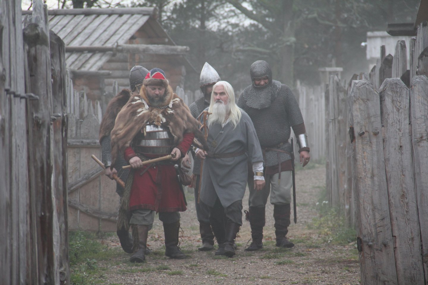 Lenkijos dokumentinio kino kūrėjo Pawel Pitera filmo „Žalgirio mūšis“ akimirka.<br> Organizatorių nuotr.