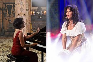 Muzikos klipą pristatysianti Irena Starošaitė ant fortepijono demonstravo seksualius judesius 