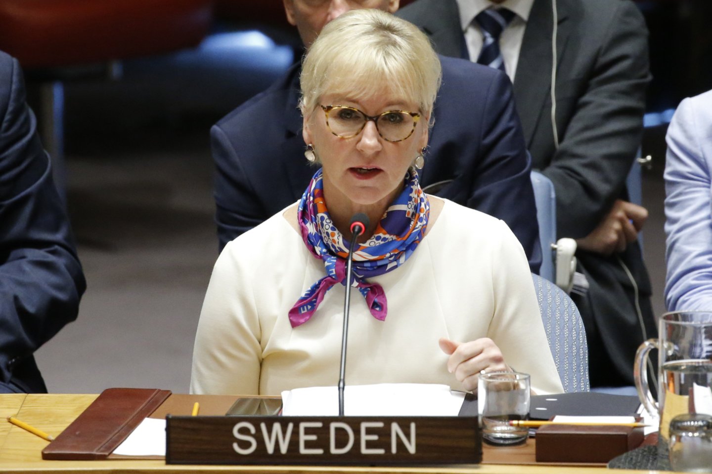 Švedijos užsienio reikalų ministrė Margot Wallstro.