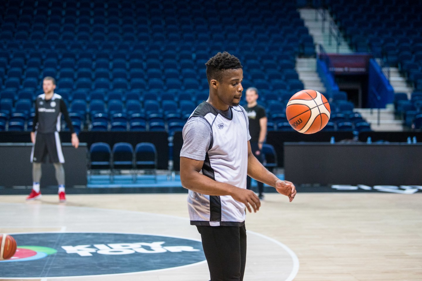 Panevėžio komanda penktadienį plušėjo treniruotėje Vilniuje.<br> J.Stacevičiaus nuotr.