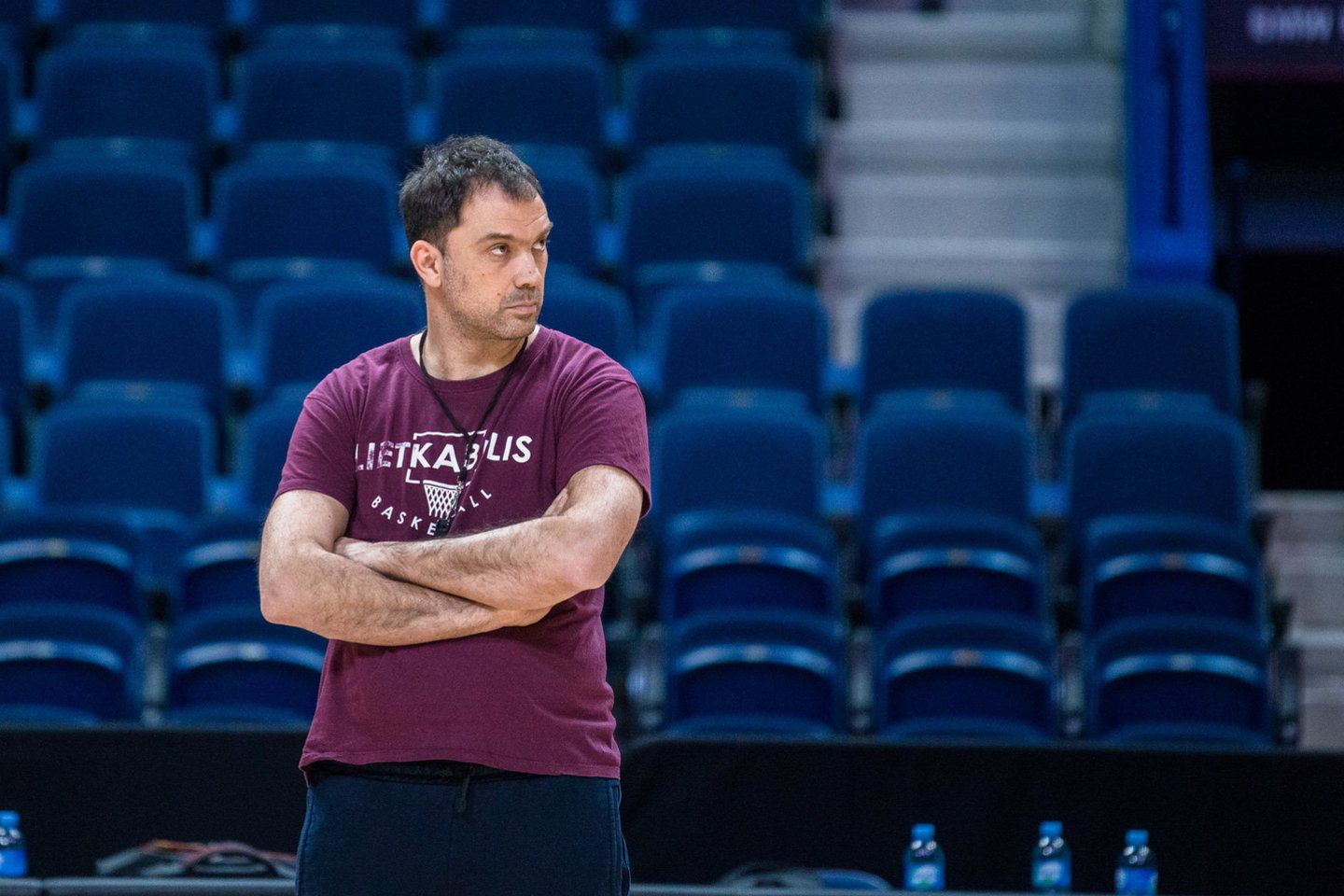 Panevėžio komanda penktadienį plušėjo treniruotėje Vilniuje.<br> J.Stacevičiaus nuotr.