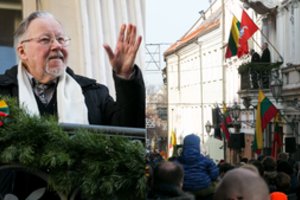 Iš Signatarų namų balkono – Vytauto Landsbergio žinia prieš artėjančius rinkimus