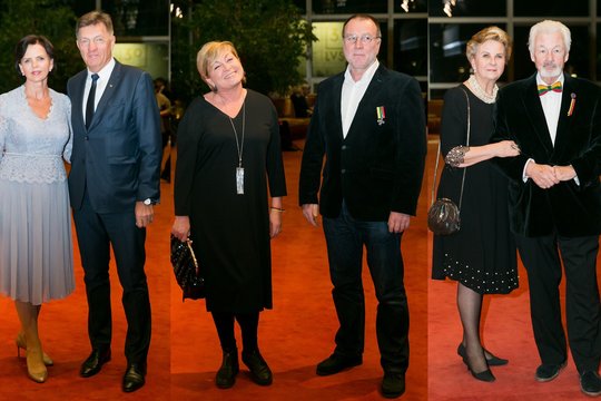 Operos ir baleto teatre kultūros žmones pagerbė ir tautiškai pasipuošę elito atstovai
