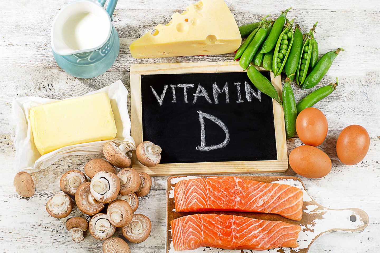 Vitamino D galima gauti ir su tam tikrais maisto produktais. <br> 123rf nuotr. 