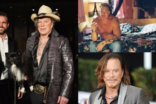 Holivudo sekso simbolio Mickey Rourke'o grožis nuvyto: jis tapo neatpažįstamas