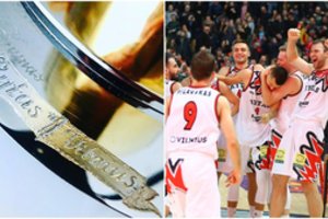 LKL ištaisė klaidą – ant taurės atsirado teisingas Vilniaus komandos pavadinimas