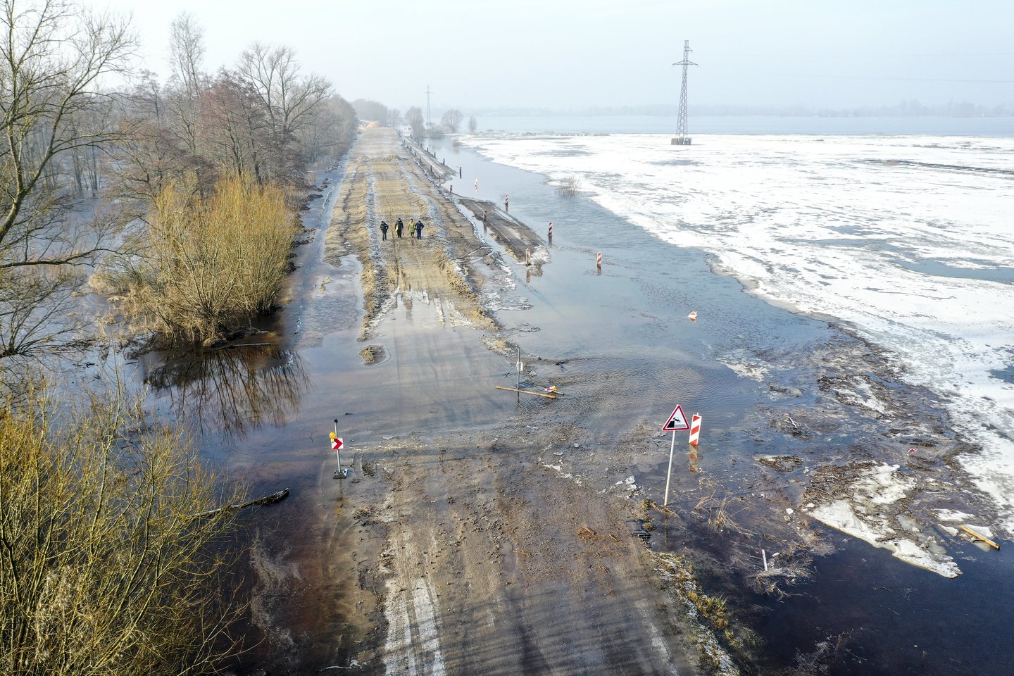 Potvynis Rusnėje.<br> V.Ščiavinsko nuotr.