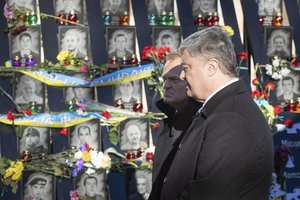 Ukrainiečiai pagerbė Maidano protestų aukas