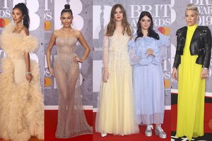 Britų muzikos apdovanojimuose dominavo naktinių tipo suknelės