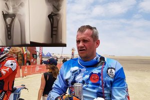 Sunkiai susižalojęs Balys Bardauskas deda tašką: „Dakaro pasaką motociklu baigiau“