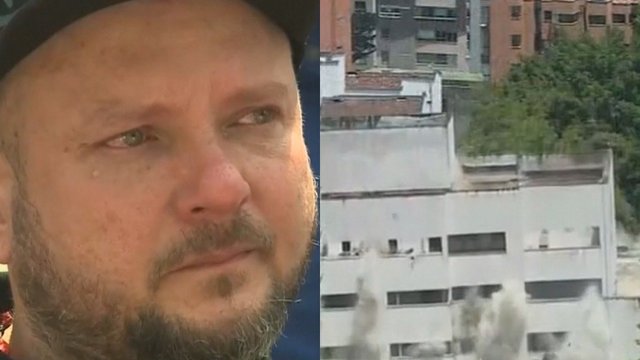 Turistai su ašaromis akyse stebėjo sprogstantį buvusį Pablo Escobaro namą