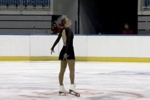 Čiuožėja E. Kropa varžybose Estijoje pagerino asmeninį rekordą