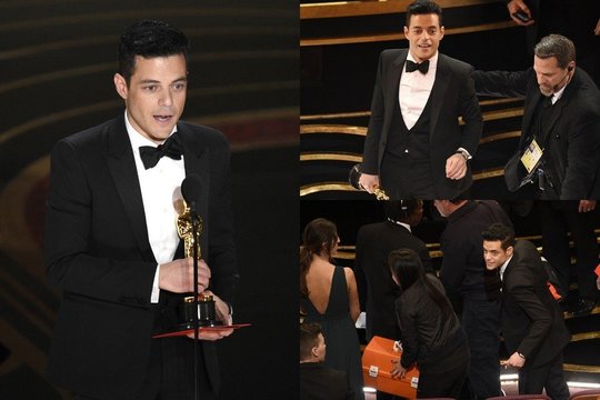 „Oskarų“ ceremonijoje nemalonus incidentas: Rami Malekui prireikė skubios medikų pagalbos