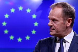 D. Tuskas: „Brexit“ termino atidėjimas būtų „racionalus sprendimas“