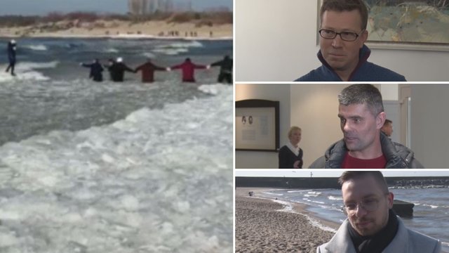 Prabilo žmonės, iš ledinės jūros išgelbėję moterį ir vaikus: abejonių nebuvo