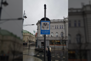 Vilniečius nustebino nematytas kelio ženklas