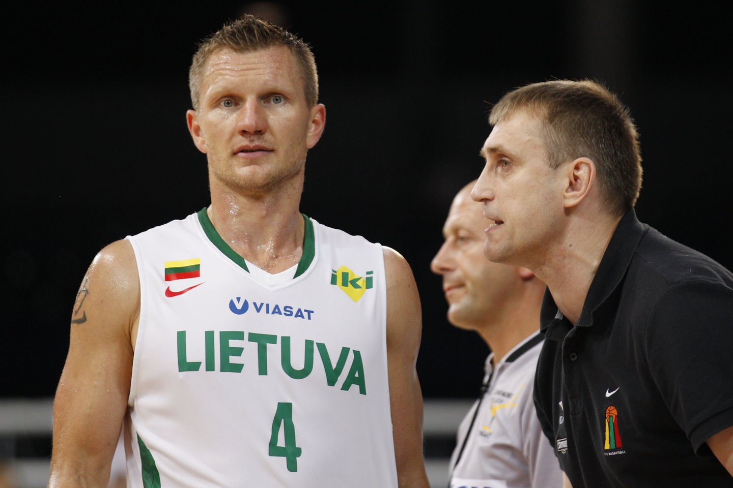 2011 metais Lietuvos rinktinė skaudžiai krito ketvirtfinalyje prieš Makedonijos krepšininkus - 65-67.<br>M.Kulbio nuotr.