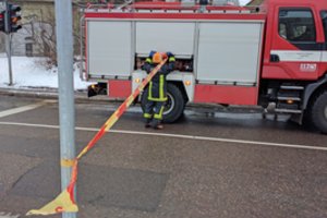 Dėl pasklidusių dūmų iš Lentvario „Norfos“ evakuoti pirkėjai