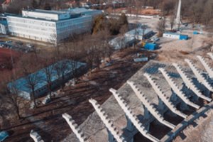 Kauno stadiono statybose ypač laukiami darbininkai iš Turkijos