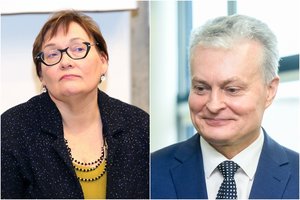 A. Maldeikienė kreipėsi į VRK dėl G. Nausėdos: klausimų kelia prekės su kandidato atributika