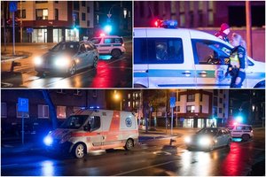 Vilniuje BMW partrenkė pėsčiąją, jai prireikė skubios medikų pagalbos