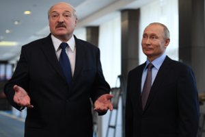 A. Lukašenka sutiko su V. Putino pasiūlymu: „Tegul būna rublis“