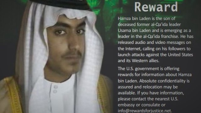 JAV siūlo milijoną dolerių už informaciją apie O. bin Ladeno sūnų