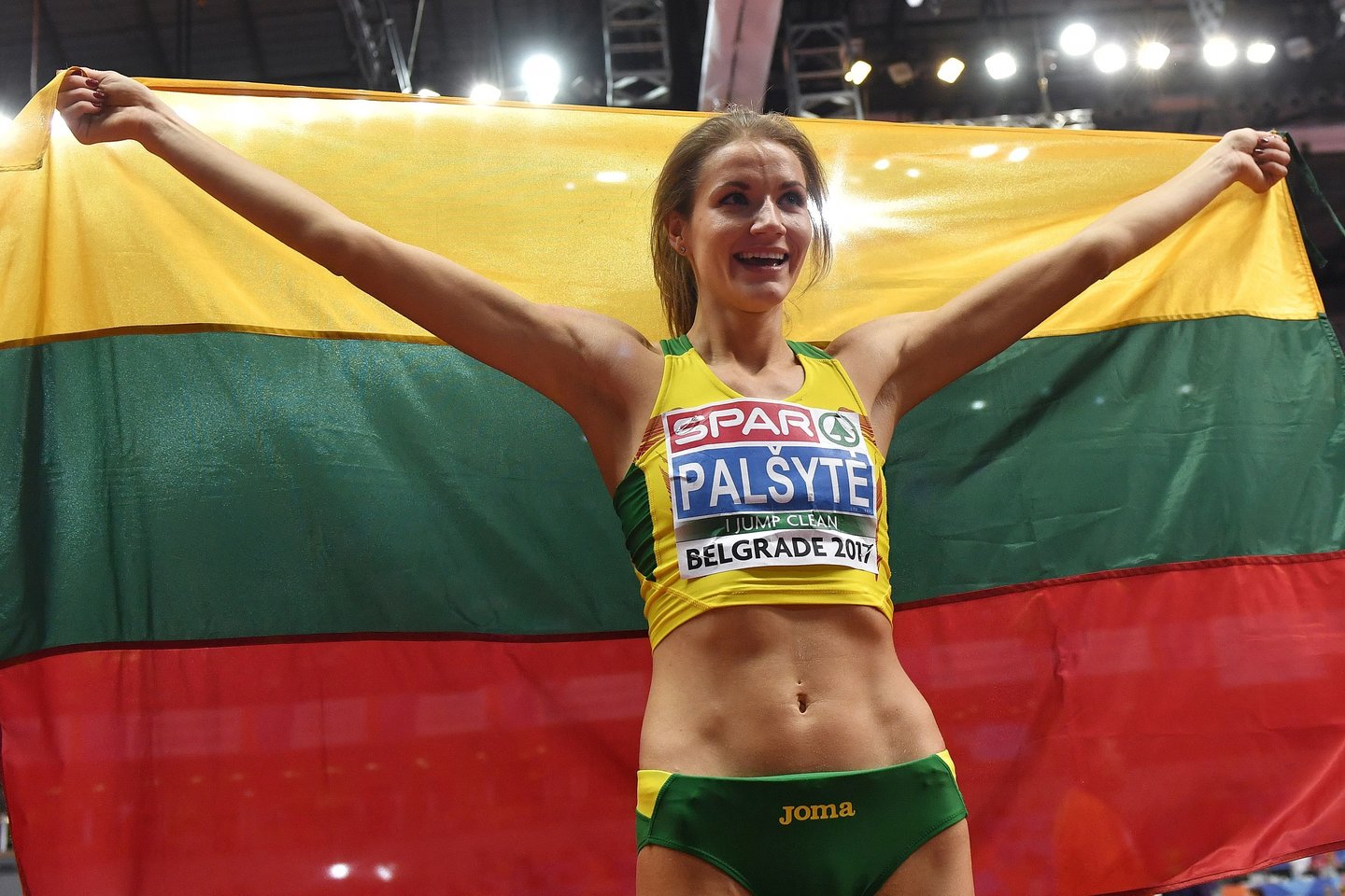 A.Palšytė pateko į Europos uždarų patalpų čempionato šuolio į aukštį finalą.<br>AFP/Scanpix nuotr.