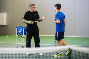 R. Balžekas pajėgiausią jaunąjį Lietuvos tenisininką lygina su R. Berankiu