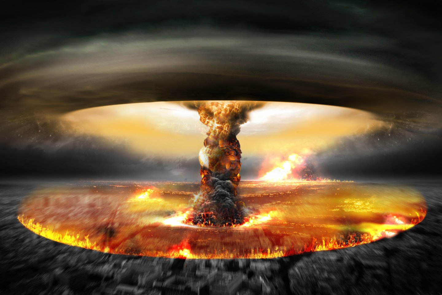  Pirmas dalykas, kurį pamatytumėte netoliese sprogus branduolinei bombai – blyksnį tokio ryškumo, jog pamanytumėte, kad sprogo Saulė.<br> 123RF iliustr.