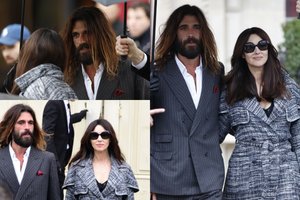 Monica Bellucci meilę atrado 18 metų jaunesnio prancūzo glėbyje