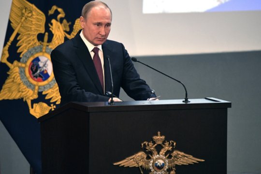 V. Putinas: „Rusijos kontržvalgyba pernai demaskavo 129 pareigūnus ir 465 užsienio agentus“