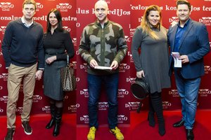 Į „Psichų“ premjerą rinkosi garsios poros, o Algis Ramanauskas-Greitai nustebino įvaizdžiu