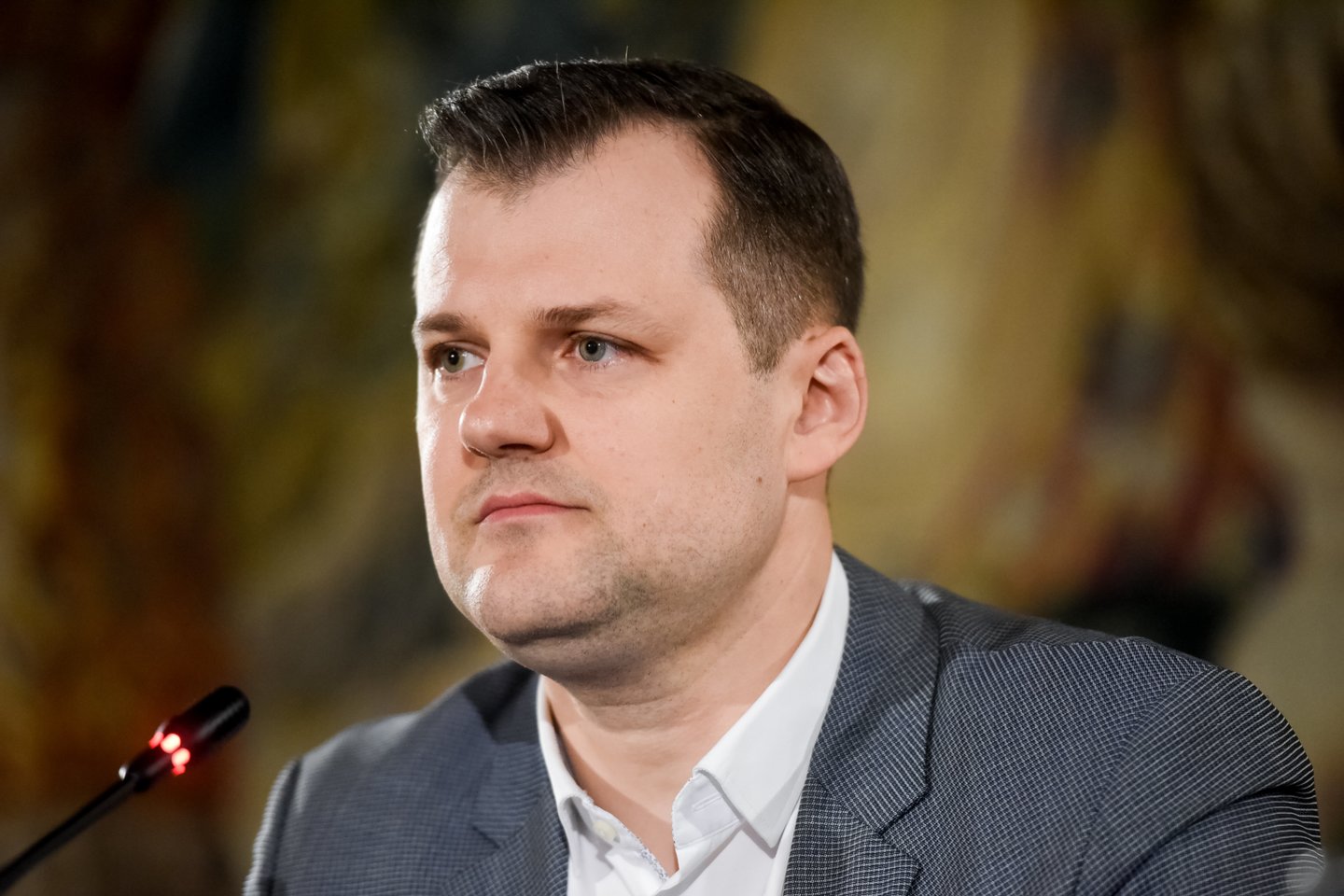 Lietuvos socialdemokratų partijos pirmininkas Gintautas Paluckas.<br>D.Umbraso nuotr.