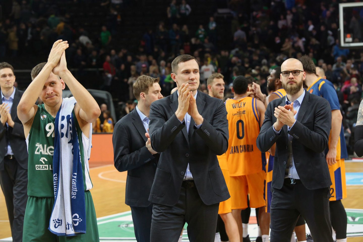 Kauniečiai namuose sutriuškino svečius iš Las Palmo.<br>M.Patašiaus nuotr.