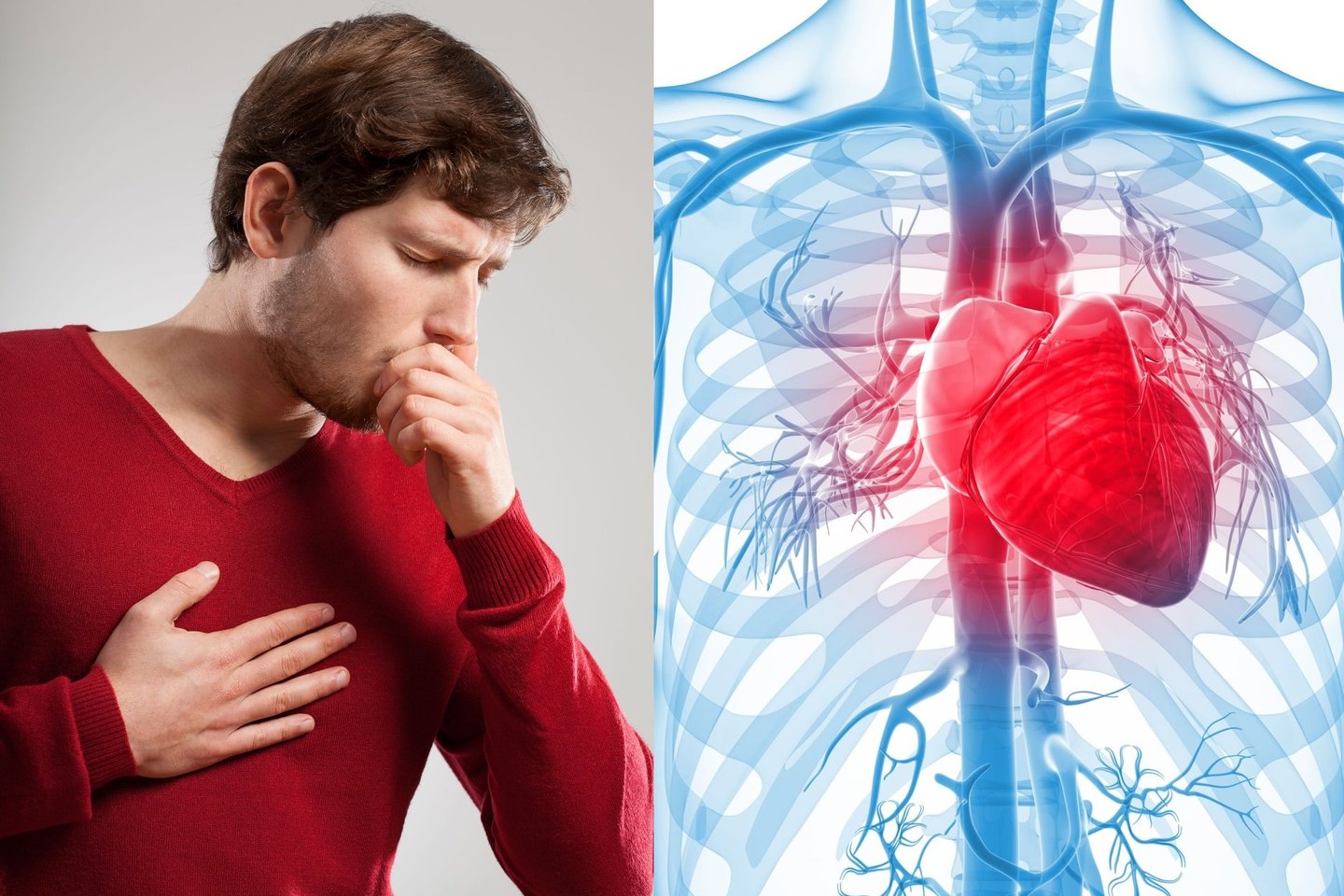 Širdies priepuolio simptomai gali būti galvos svaigimas, dusulys, šaltas prakaitas, spaudimo jausmas ir skausmas krūtinėje.<br>123rf nuotr.