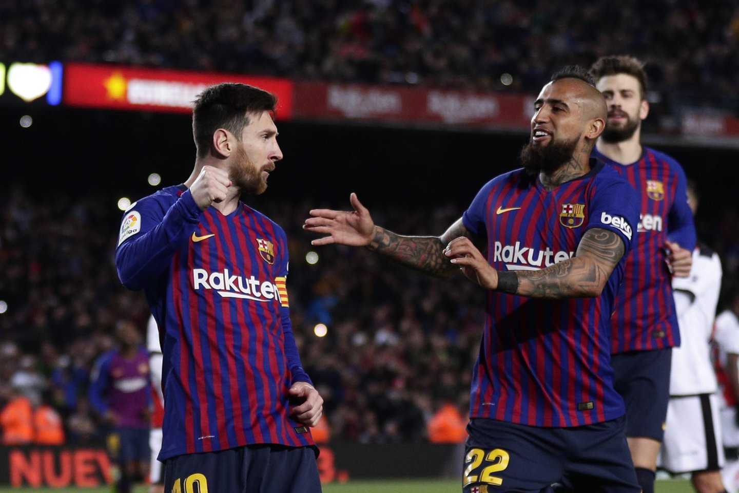  Barselonos klubas iškovojo pergalę.<br> AP nuotr.