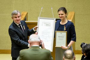 2019 metų Valstybės Nepriklausomybės stipendija įteikta Justinai Kozakaitei 