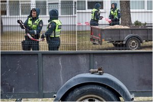 Mokyklos tvorą tverti susiruošę darbininkai Vilniuje aptiko sprogmenį, įvestas „Skydas“