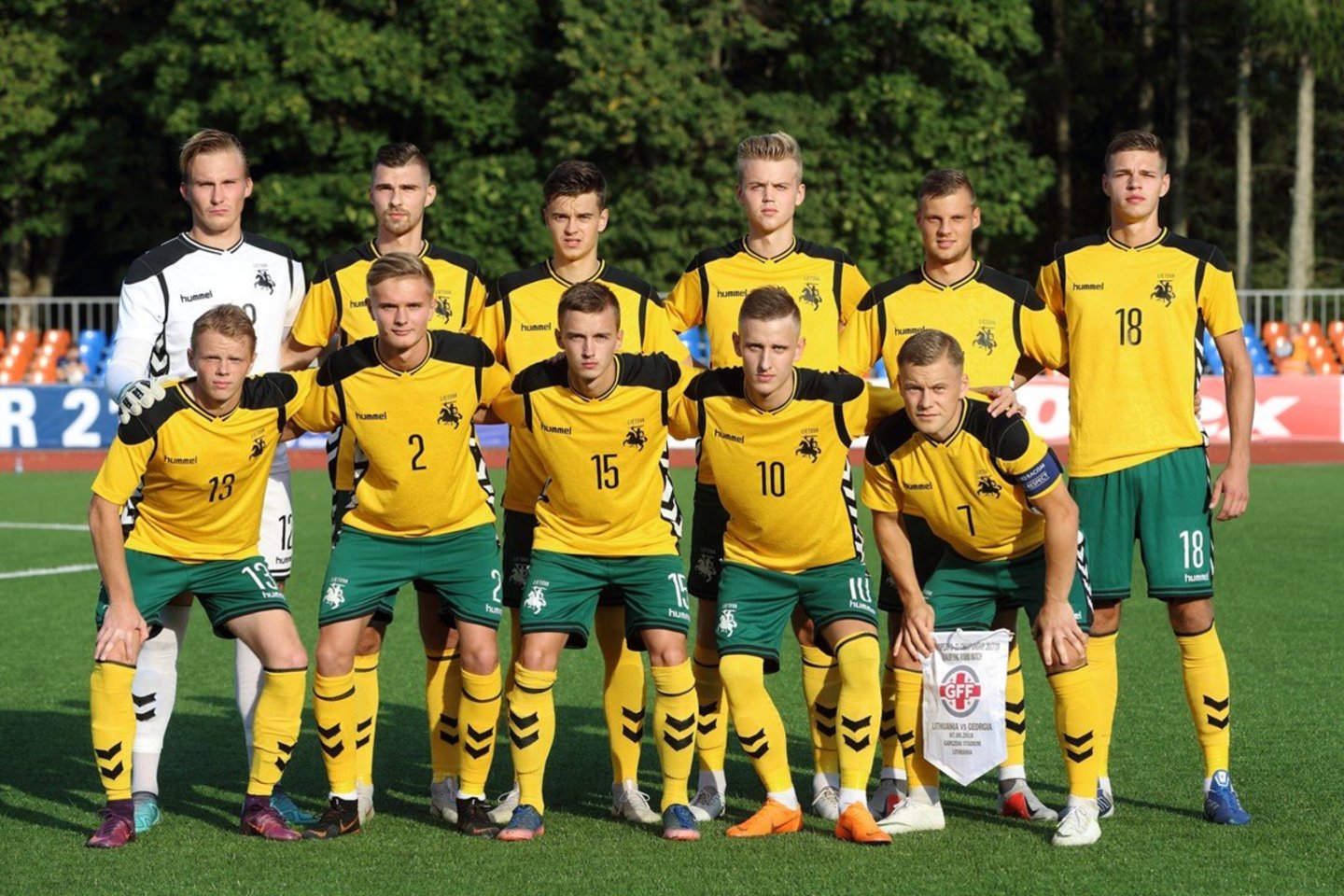  Lietuvos U-21 futbolo rinktinė pirmadienį Vilniuje pradės pirmąją treniruočių stovyklą 2019 metais.<br> LFF nuotr.