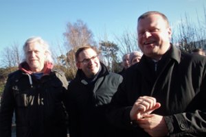 Melnragėje viešėjęs premjeras Saulius Skvernelis ramino šeimą – naujo namo niekas negriaus