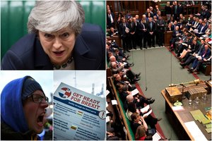 „Brexit“ audra tęsiasi: Jungtinės Karalystės parlamentarai nusprendė nesitraukti iš ES be sutarties