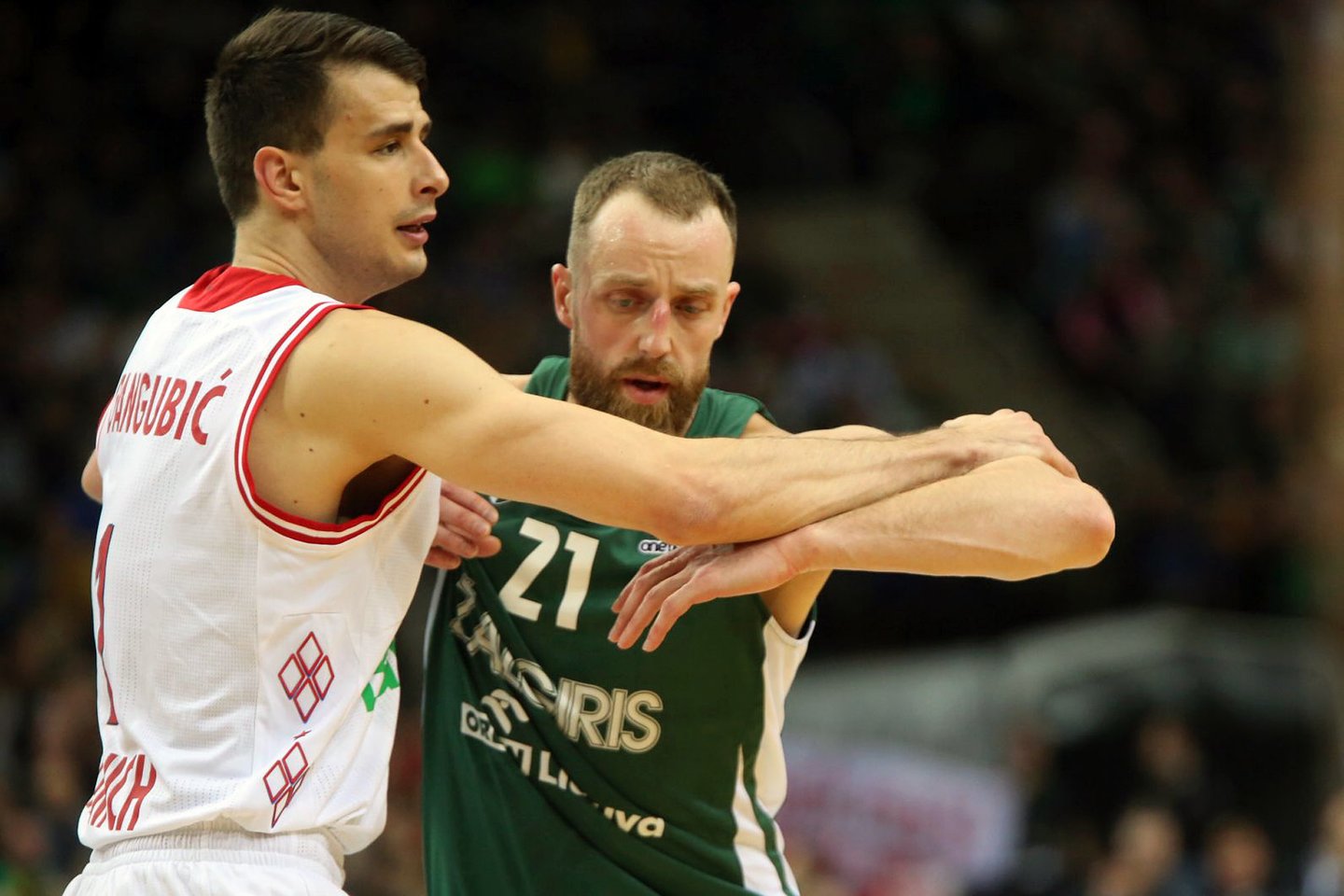 „Žalgirio“ ir „Bayern“ komandų akistatoje geriau atrodė kauniečiai<br> M.Patašiaus nuotr.