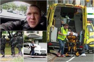 Masinės šaudynės Naujojoje Zelandijoje: žuvo mažiausiai 49 žmonės, paviešinta užpuoliko nuotrauka